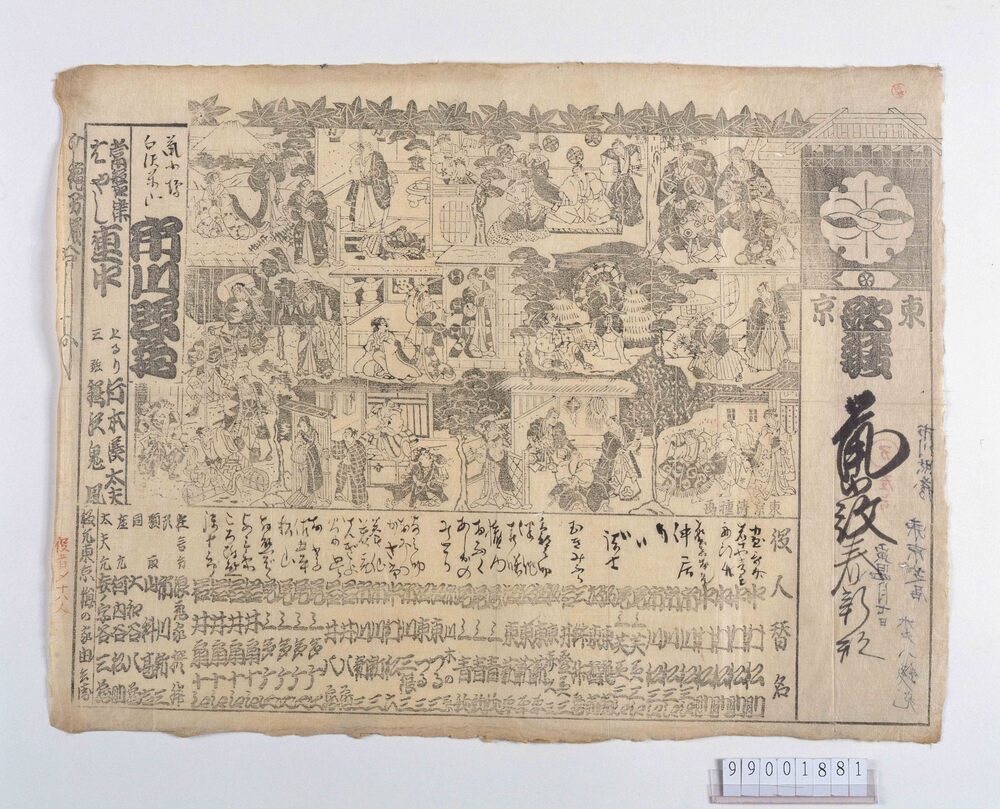 作品画像:辻番付「東京歌舞伎」