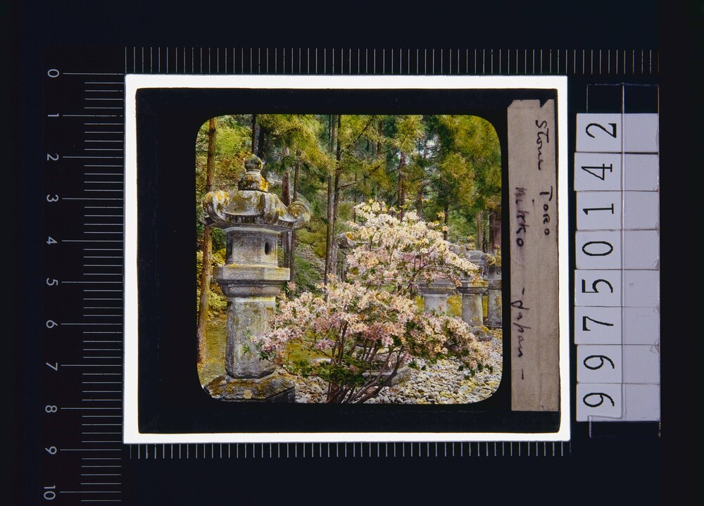 作品画像:日光 灯篭(幻燈原板)