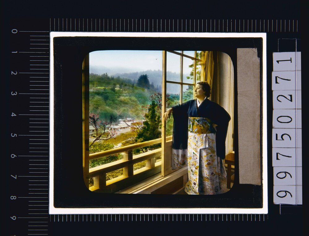 作品画像：西洋婦人(幻燈原板)