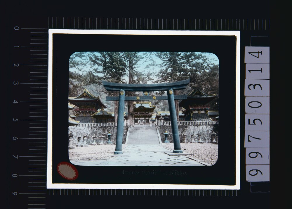作品画像：日光 東照宮鳥居(幻灯原板)