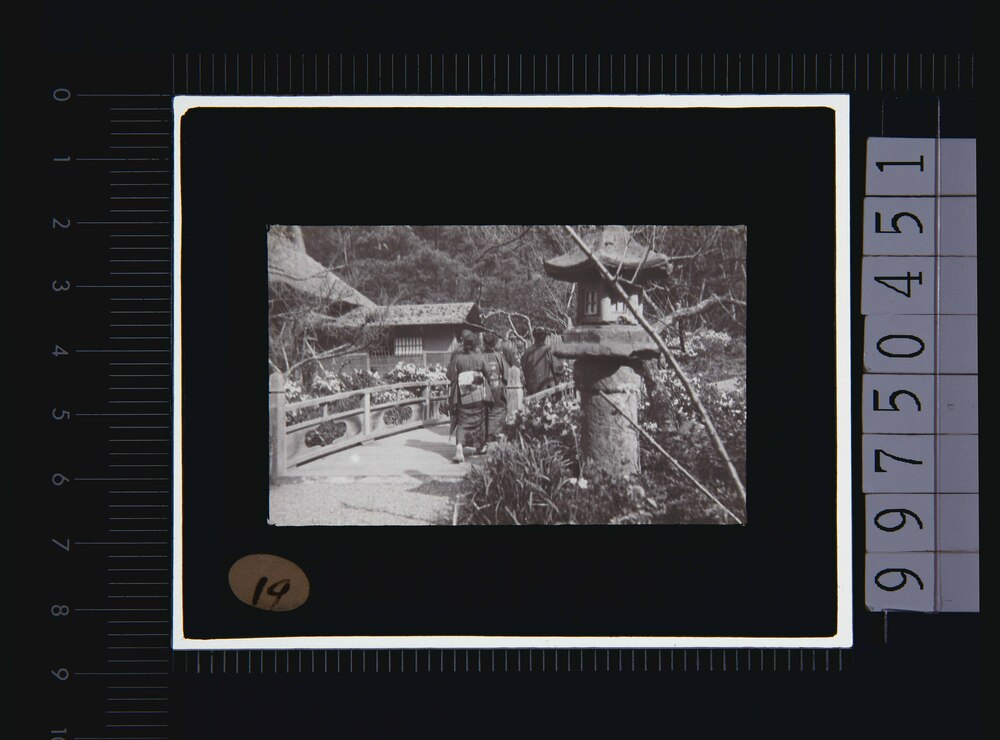 庭園(幻燈原板)