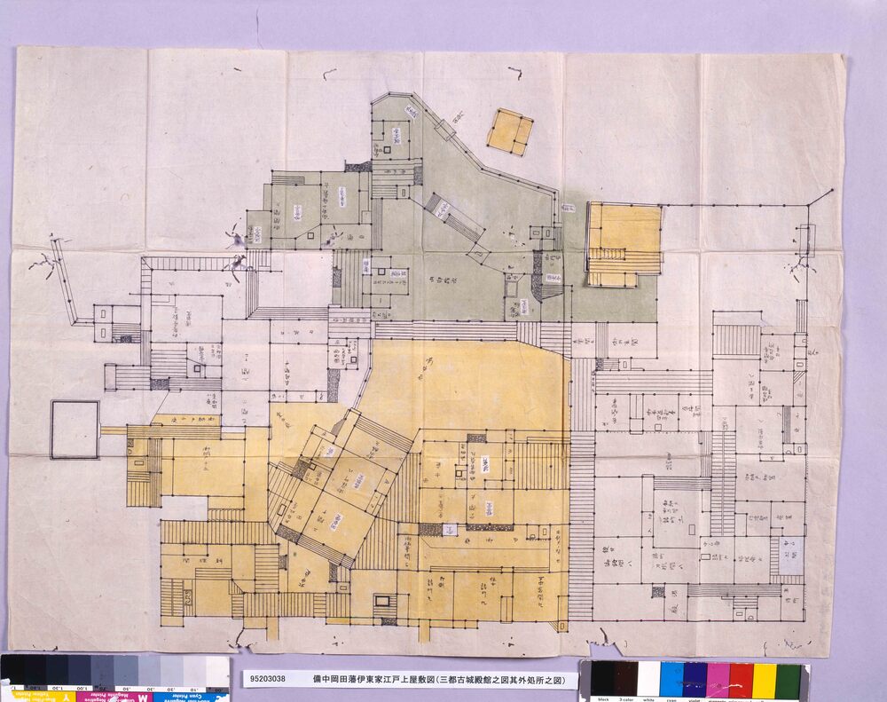 作品画像：備中岡田藩伊東家江戸上屋敷図