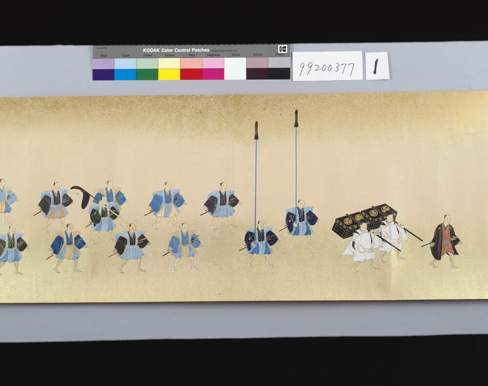 作品画像:伊予松山藩久松松平家登営行列図絵巻