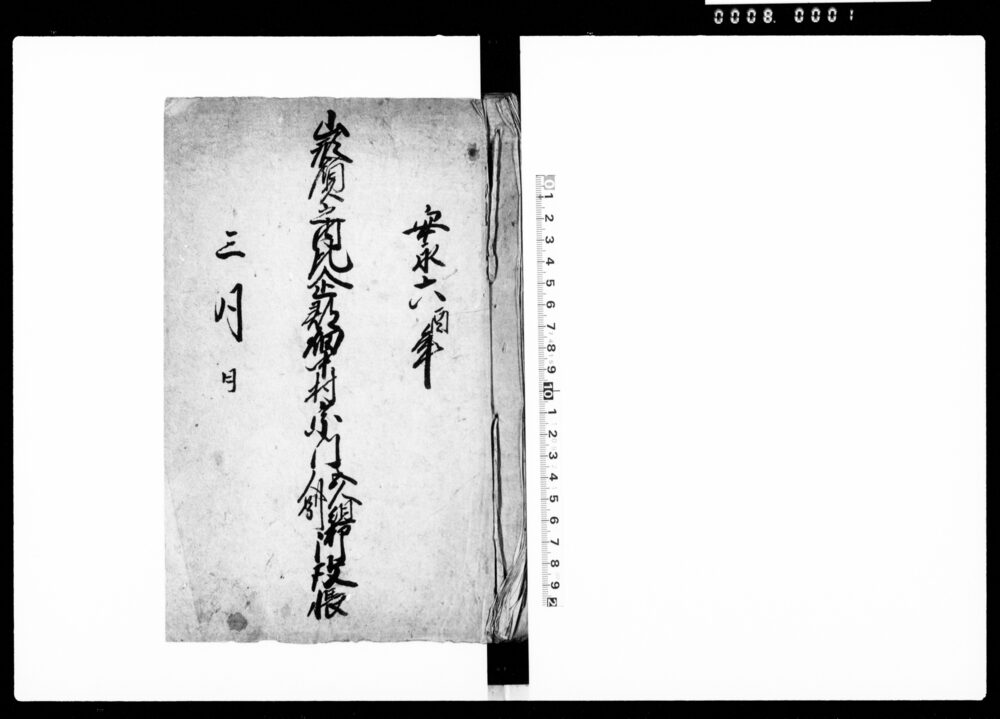 作品画像：山形領之内比企郡畑中村宗門五人組人別御改帳