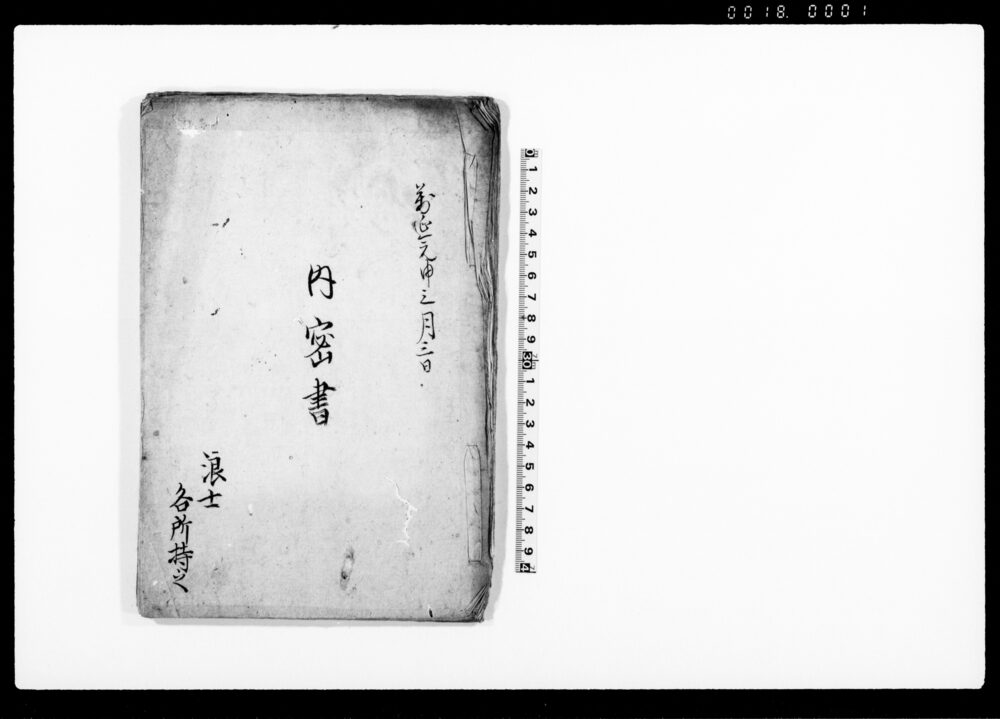 作品画像:内密書(桜田門外の変を行った理由書上)