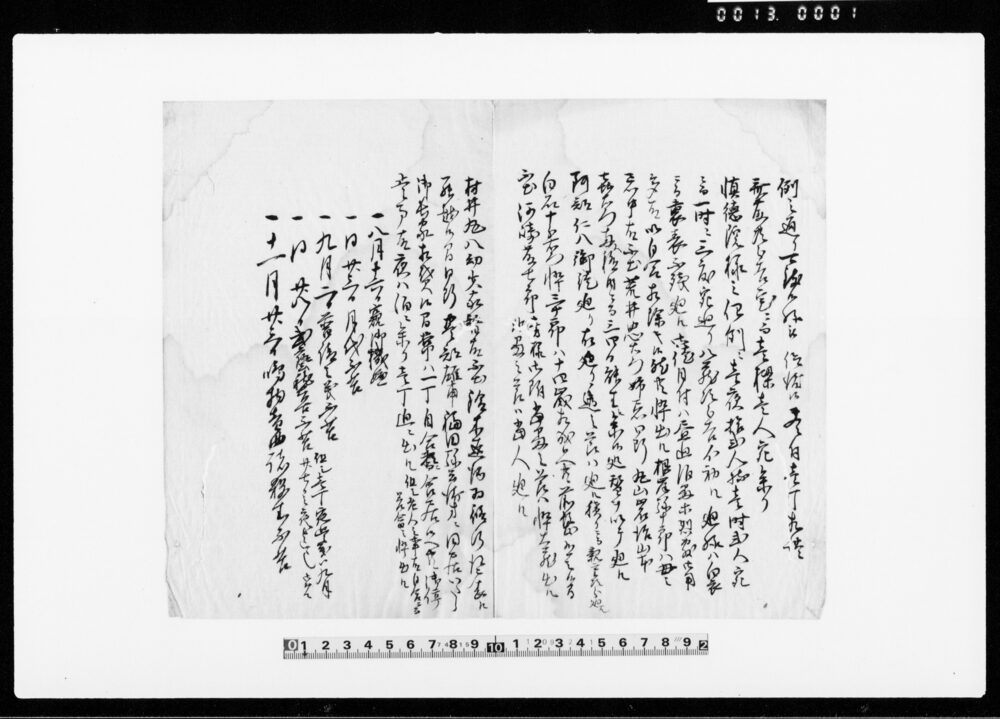 作品画像：（公方様去ル八日被遊御他界につき触書）