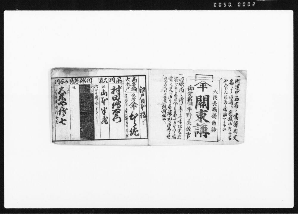 作品画像:関東講御定宿判取帳