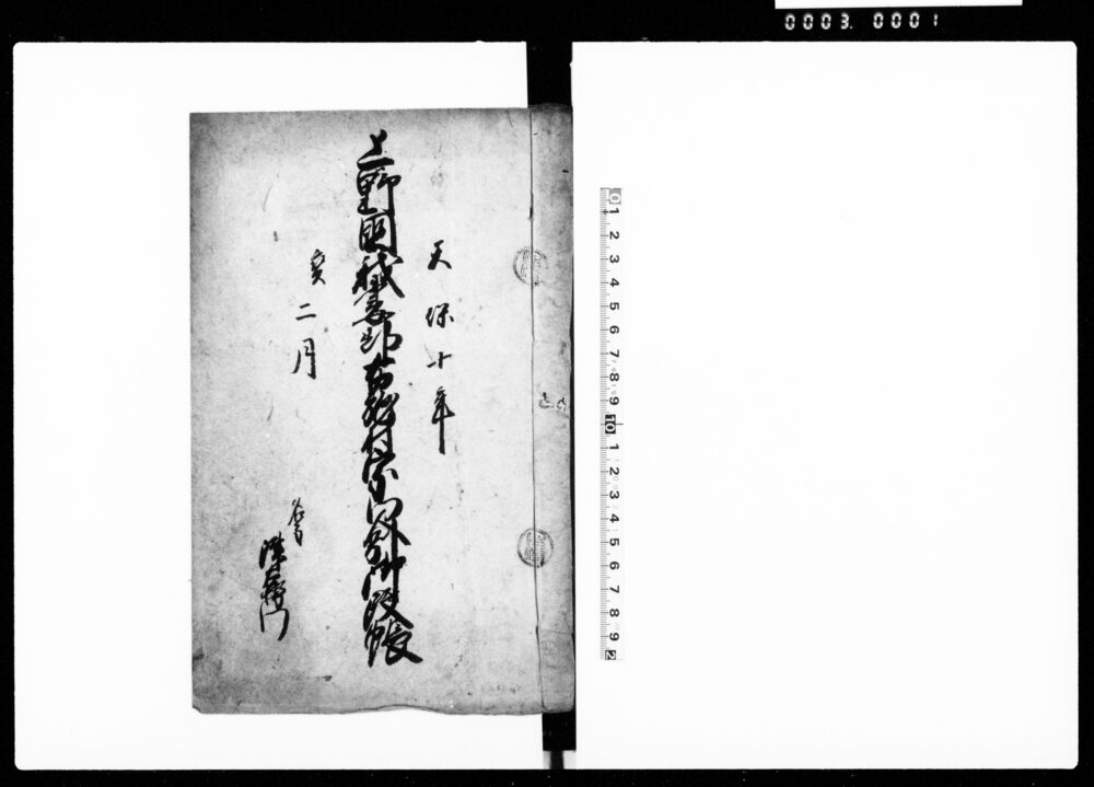 作品画像:上野国我妻郡布施村宗門人別御改帳