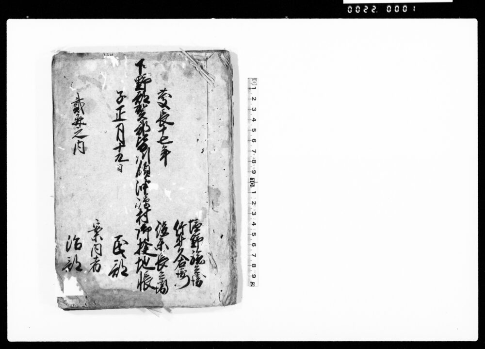 作品画像：下野那賀郡皆川領沖嶋村御検地帳
