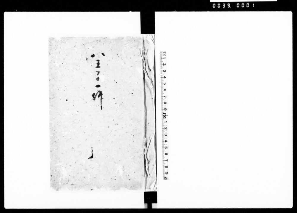 作品画像：八王子一件（八王子市場一件萩嶋源兵衛手控日記抜書）