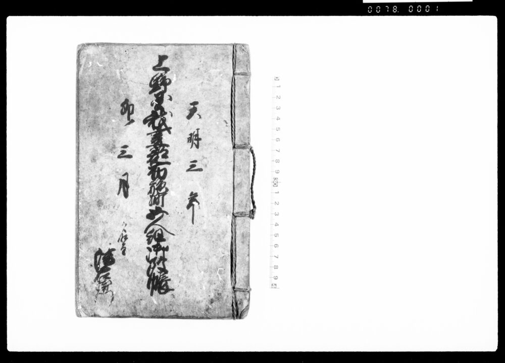 作品画像：上野国我妻郡布施町五人組御改帳
