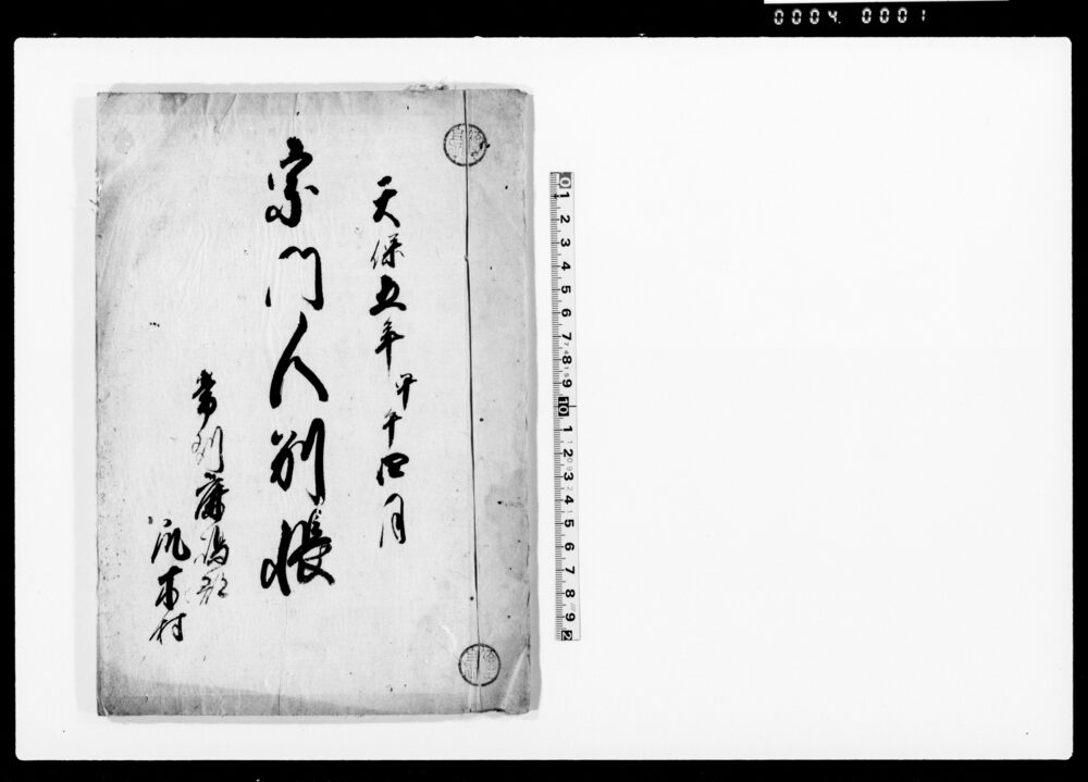 宗門人別帳
