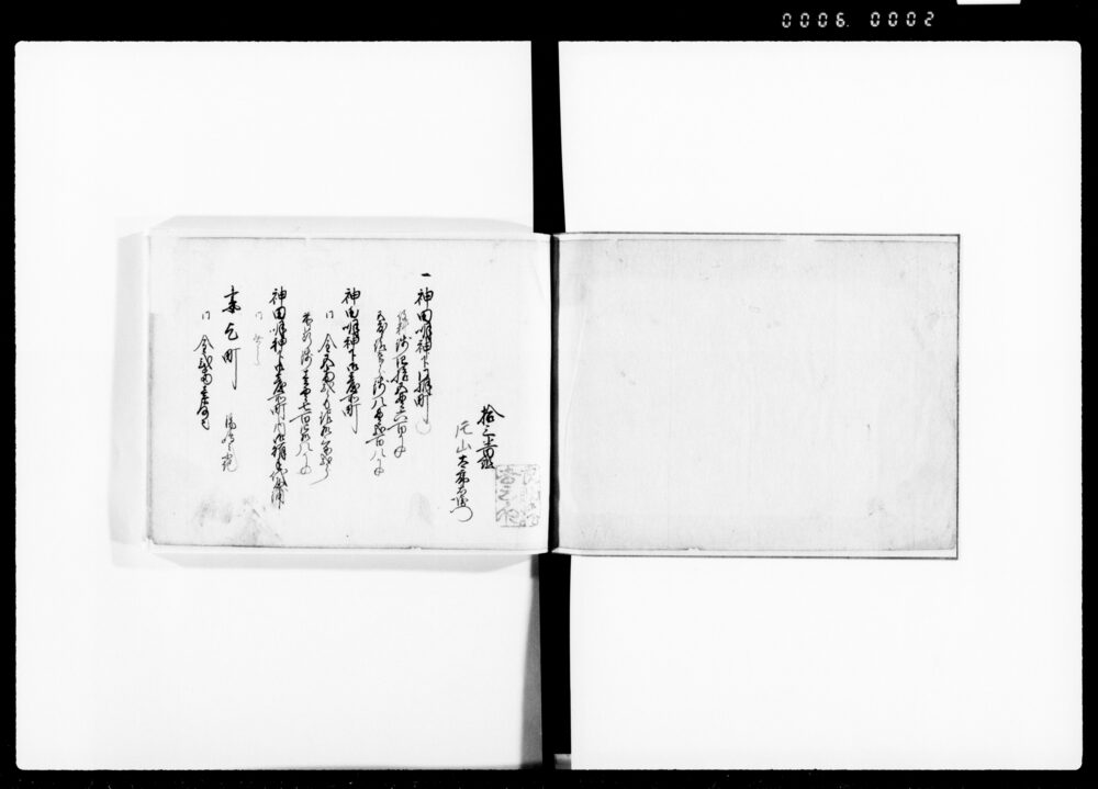 作品画像：江戸御府内役附人名（13～21番組、番外吉原、品川）