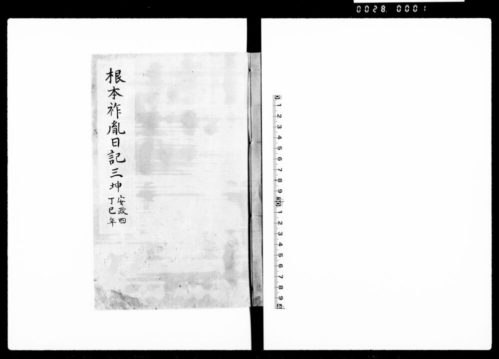 作品画像：根本祚胤日記　三坤