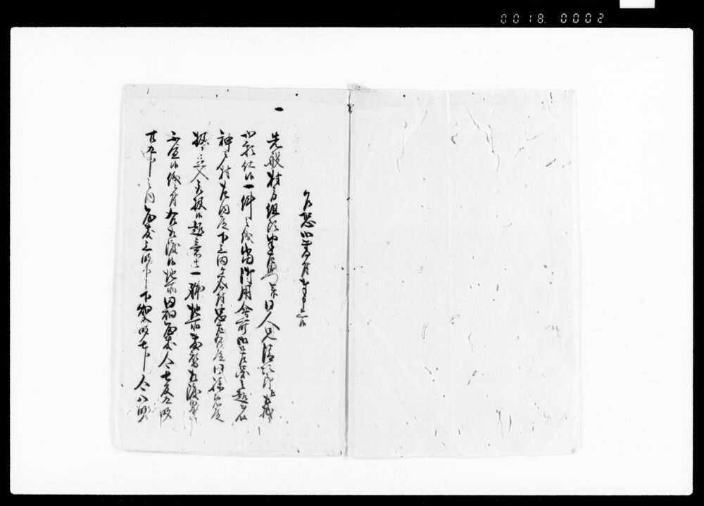 作品画像:乍恐以書付奉申上候(先般村方組頭半左衛門并兄清次郎地所敷替渡し一件につき)
