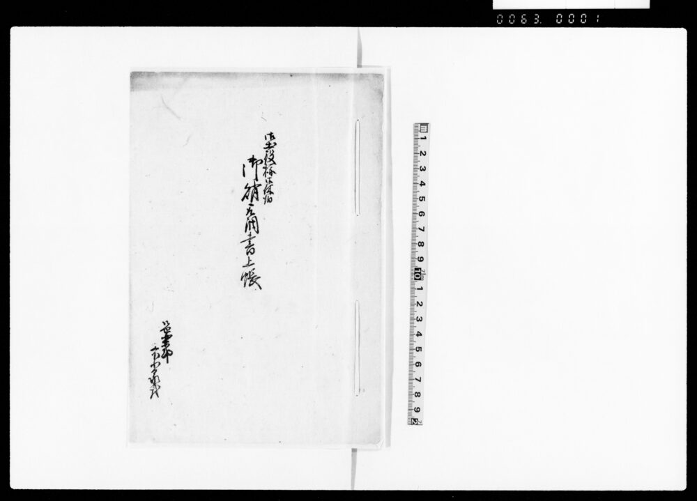 作品画像：御出役様御休泊御賄取調書上帳