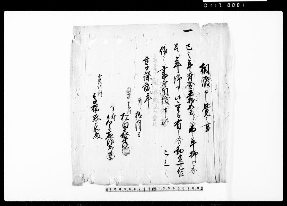 作品画像：下総国香取郡府馬村文書