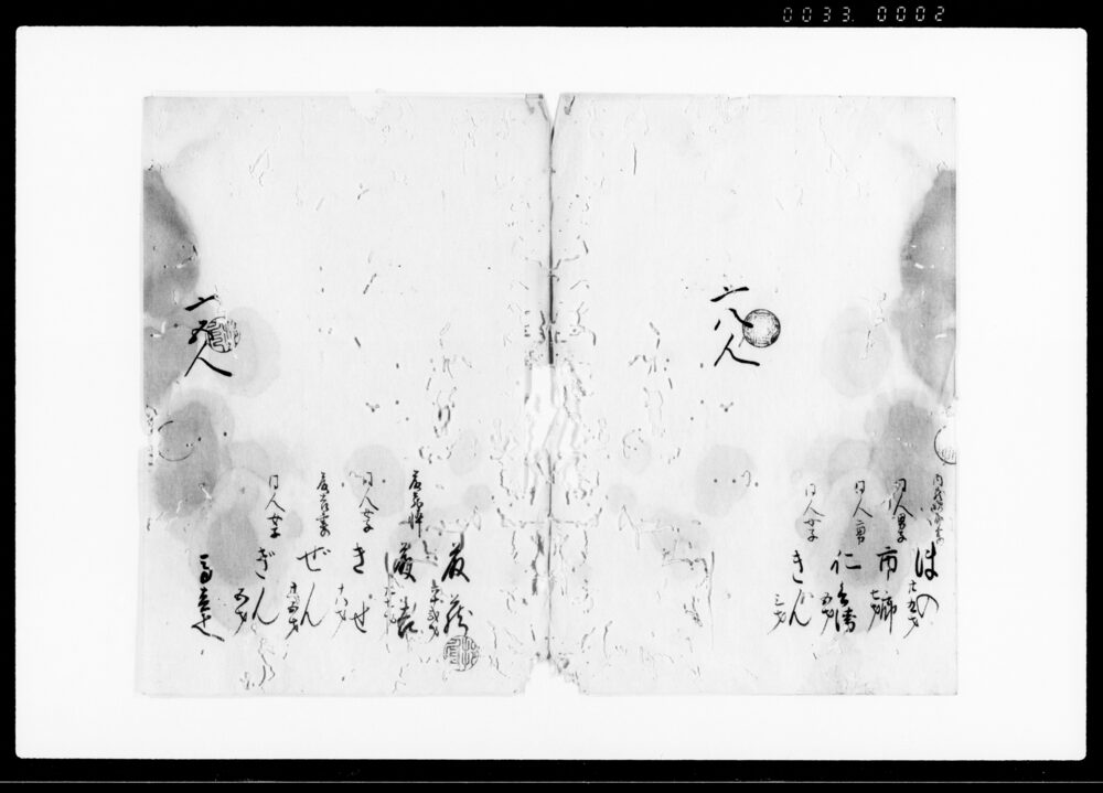 作品画像：（人別書付・前後欠）