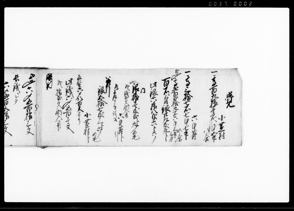 御殿様御在邑掛り御国役金御陣屋納竹代御林御見分掛り〆四口割合取立帳