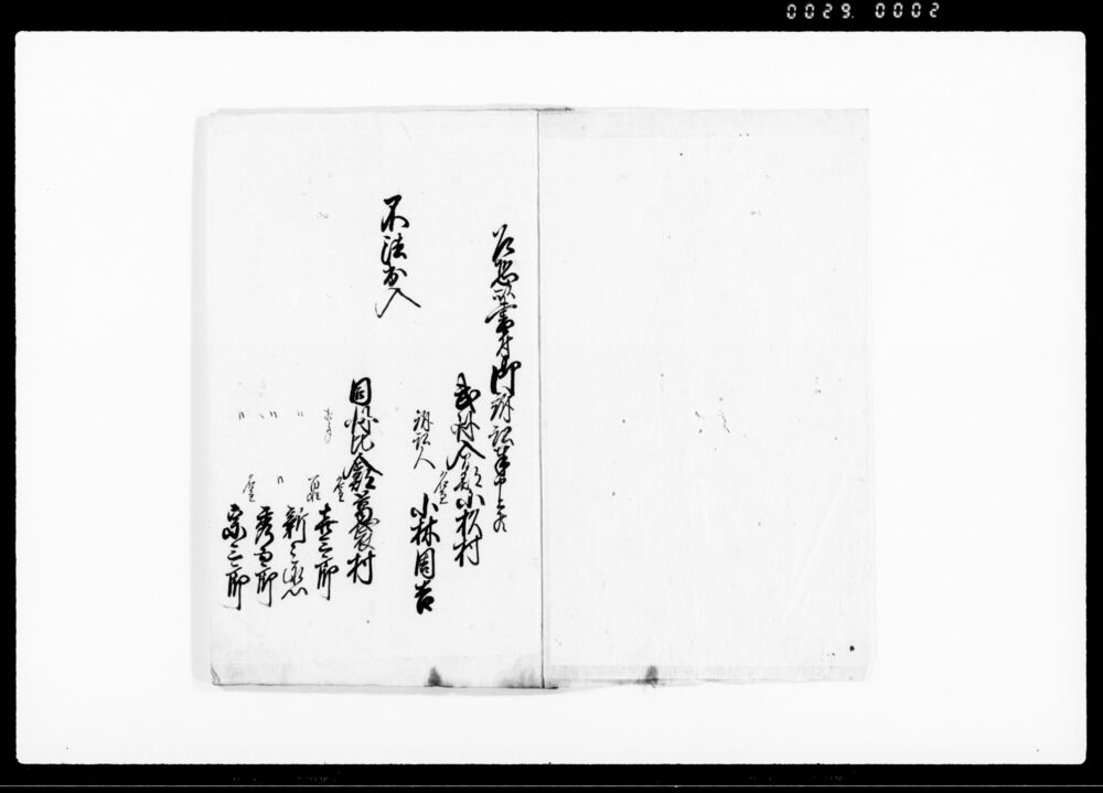 作品画像：（武州比企郡葛袋村不法出入・作徳出入・質地作徳出入許状控）