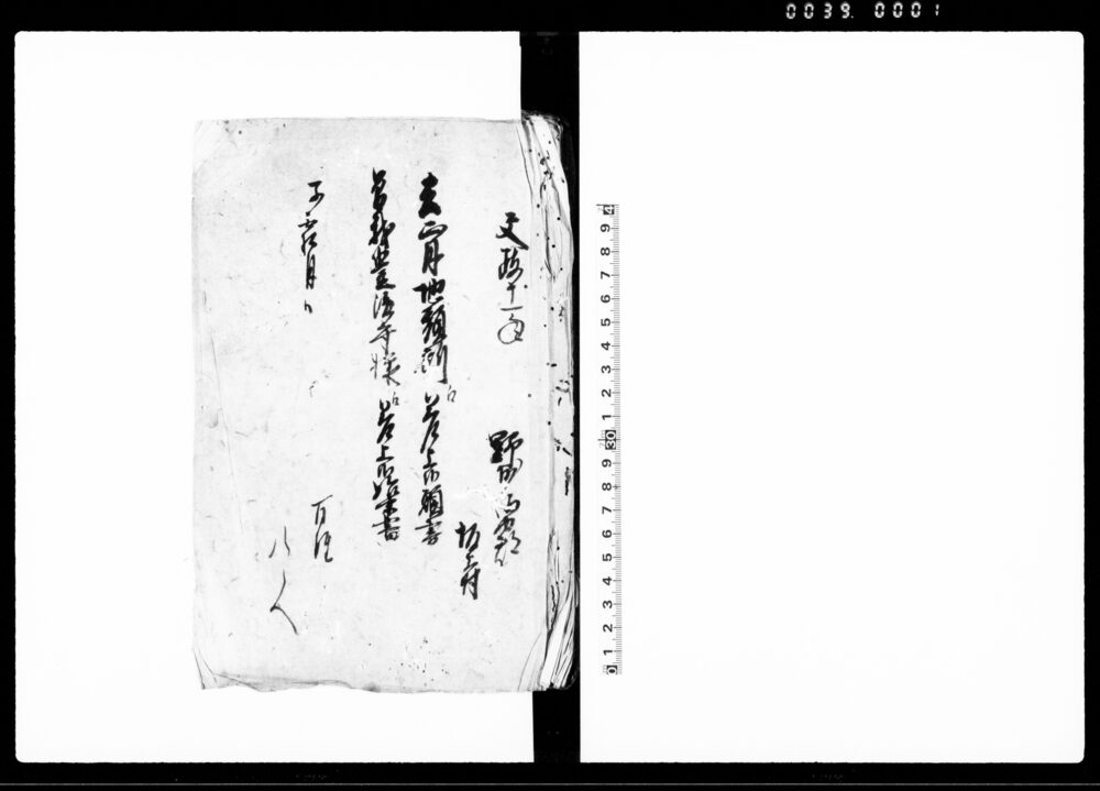 去正月地頭所江差上候願書　曽我豊後守様江差上候始末書