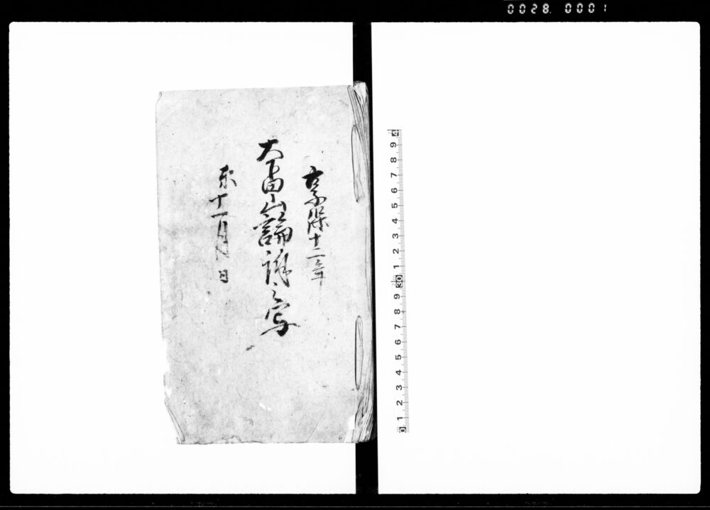 作品画像：大下田山論訴之写（上野国甘楽郡大下田山秣場入会の件につき）