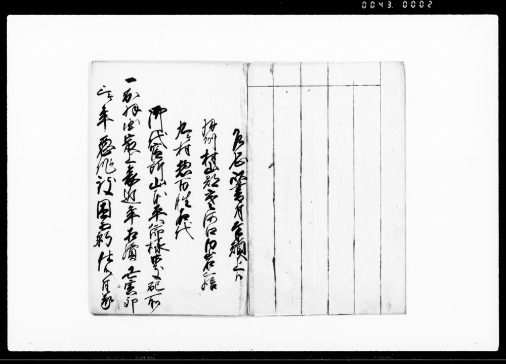 作品画像：水沢村大八願書（悪作続き百姓困窮の為検見改め及び年貢減免等につき）