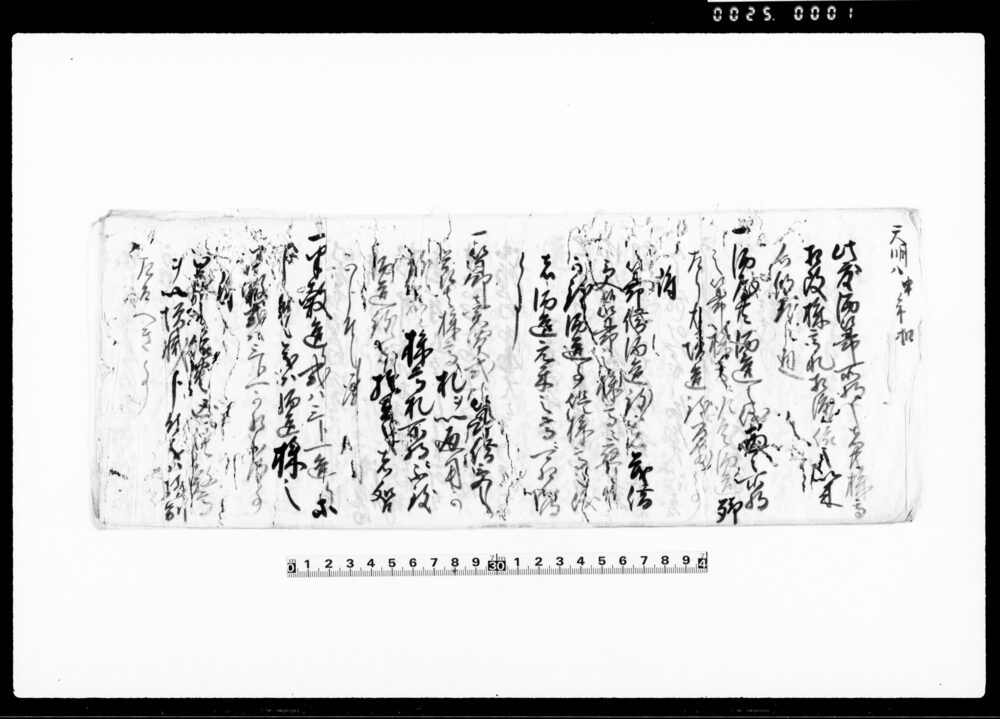 作品画像：（天明8年酒造株高相改めにつき心得・持高分等諸事書付）