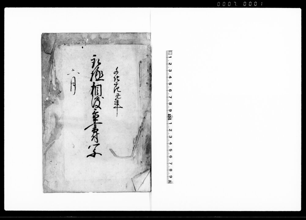 作品画像：取極相渡置書付写（江戸表備用金致さざる件及び才覚金申付間敷の件につき）