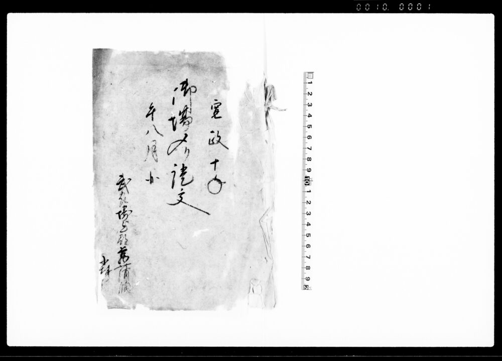 御場〆り証文（鷹場取極につき）