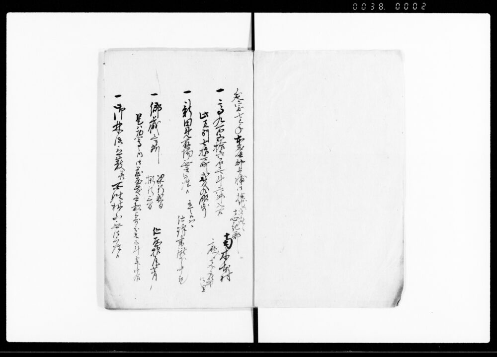 作品画像：河内国志紀郡南木本村明細書帳
