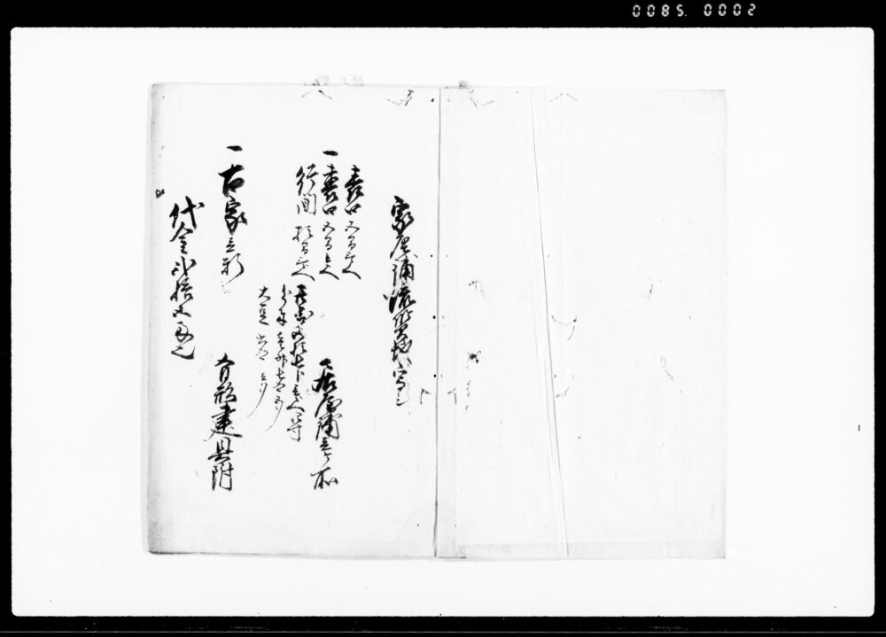 作品画像：流質地証文写シ（蒲原村百姓）