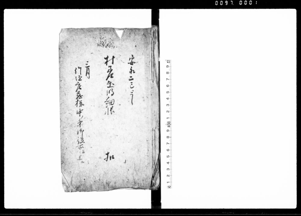 作品画像：（信州小県郡大川村村差出明細帳扣）