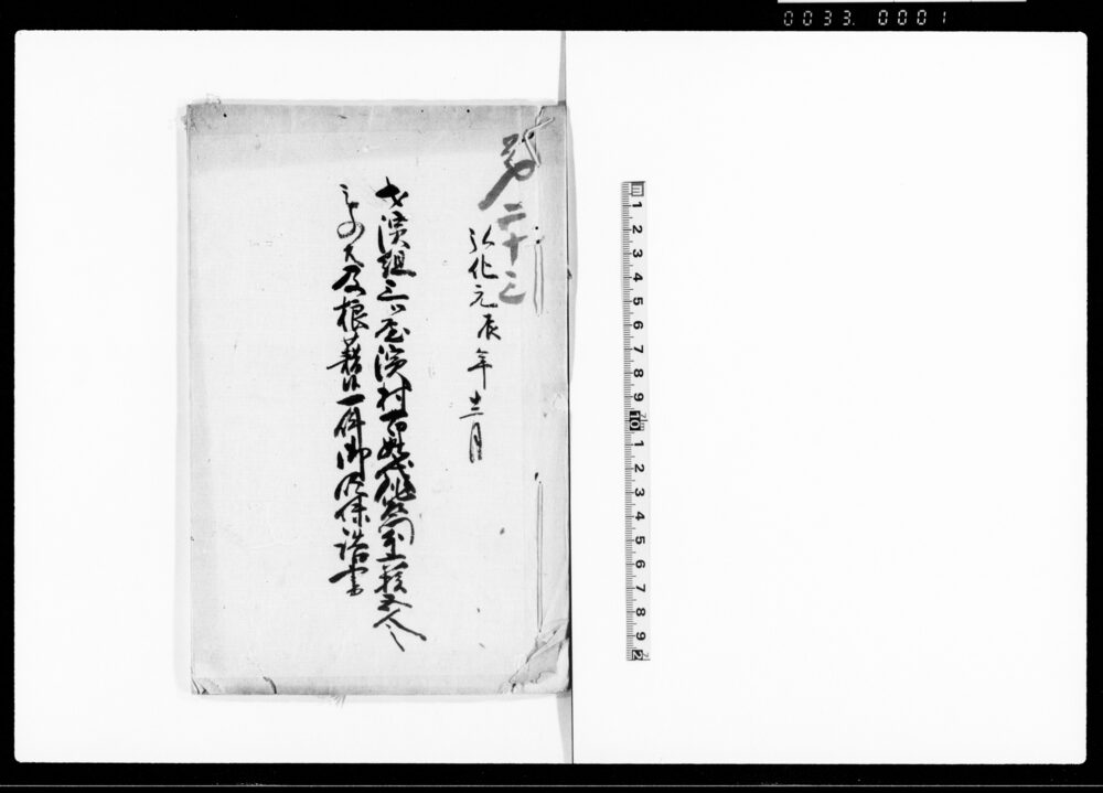才浜組三ッ屋浜村百姓代作左衛門外六拾五人之もの共及狼藉候一件御吟味誥書
