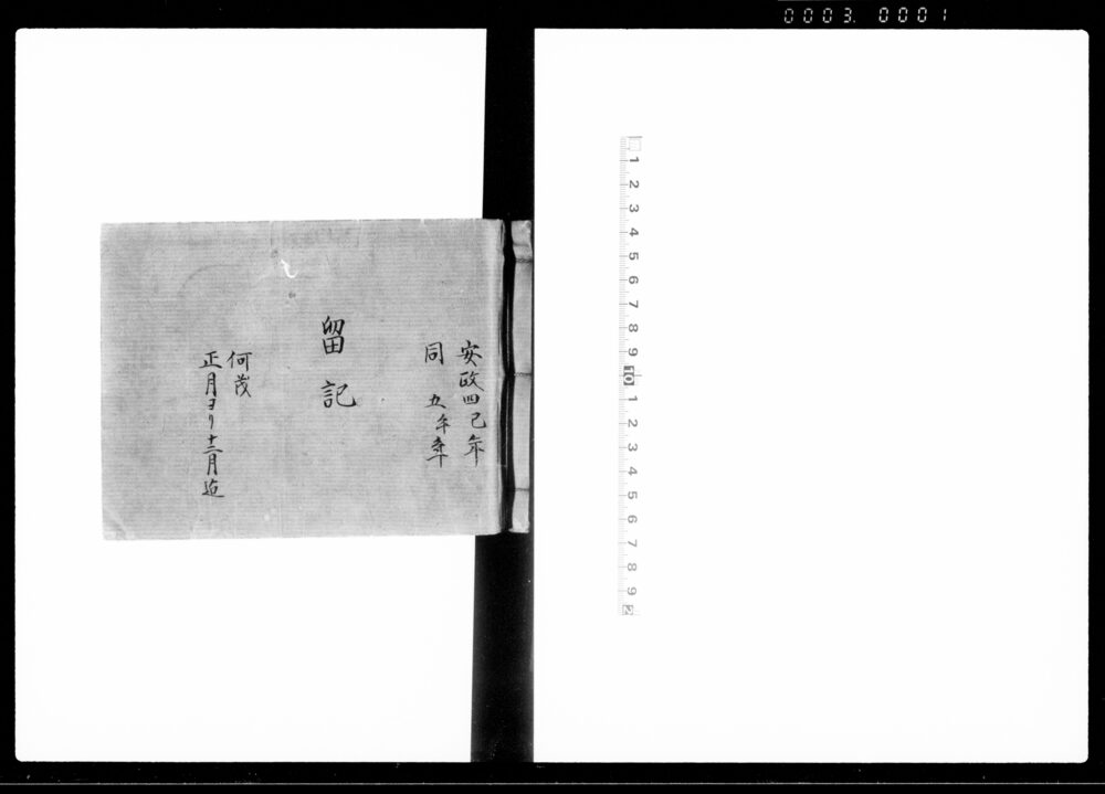 作品画像：留記（柳営日次記）