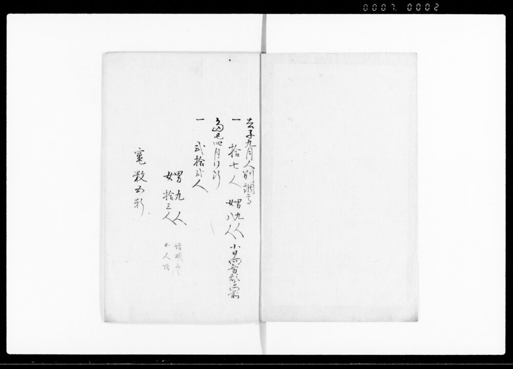 作品画像：人別寄高