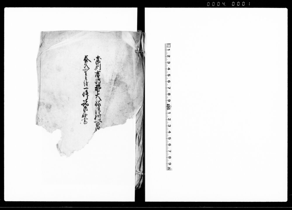（常州鹿嶋郡大船津村百姓文蔵并養父重兵衛一件諸御届書）