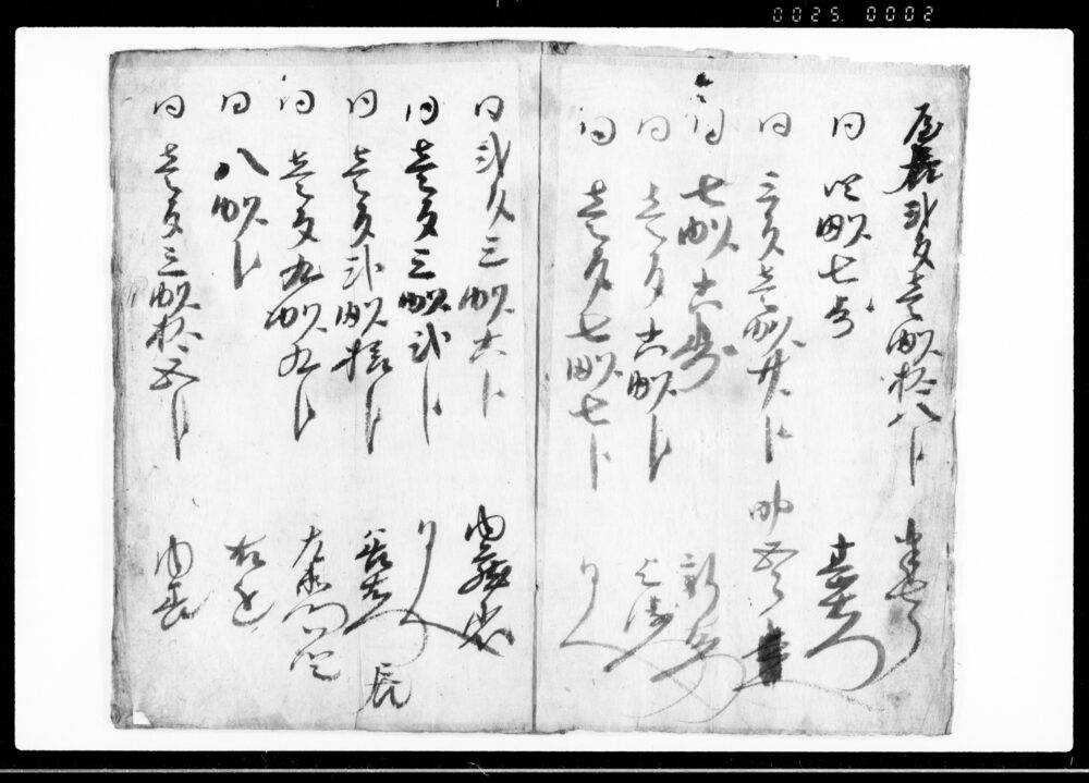 作品画像：武州原之郡西別苻郷屋居以検地水帳　新田屋居共