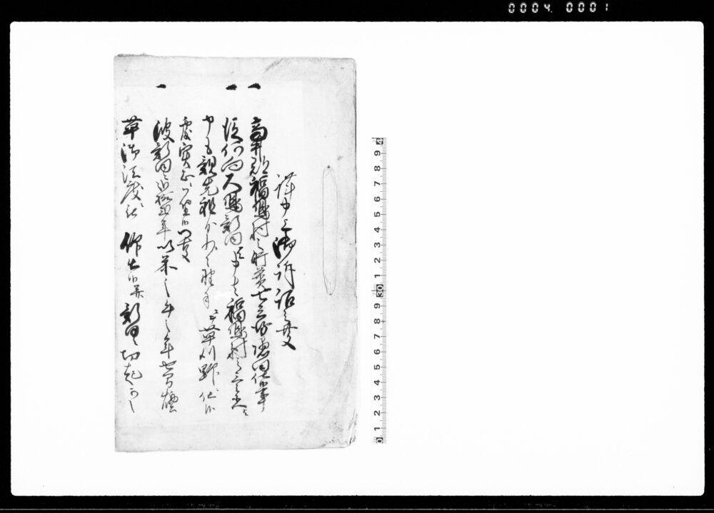 作品画像：謹申上御訴訟之事（信濃国高井郡福島村肝煎七兵衛隠田の件につき）