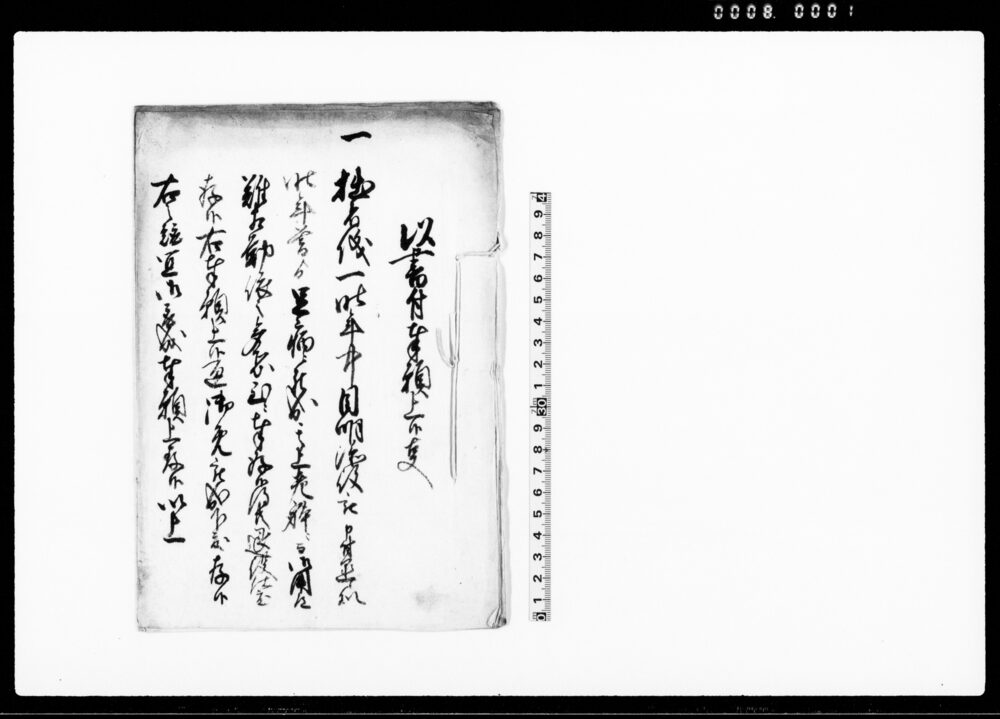 作品画像：（佐五右衛門目明添役退役願綴）