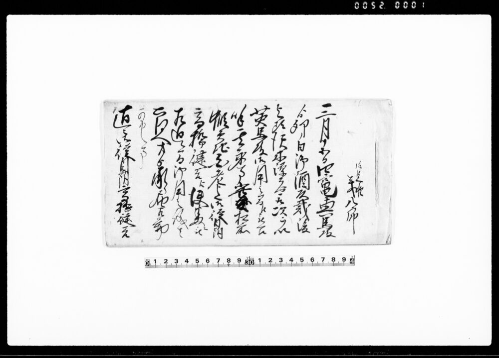 作品画像：（御足軽義八郎使番にて蝦夷地勤めにつき書付）