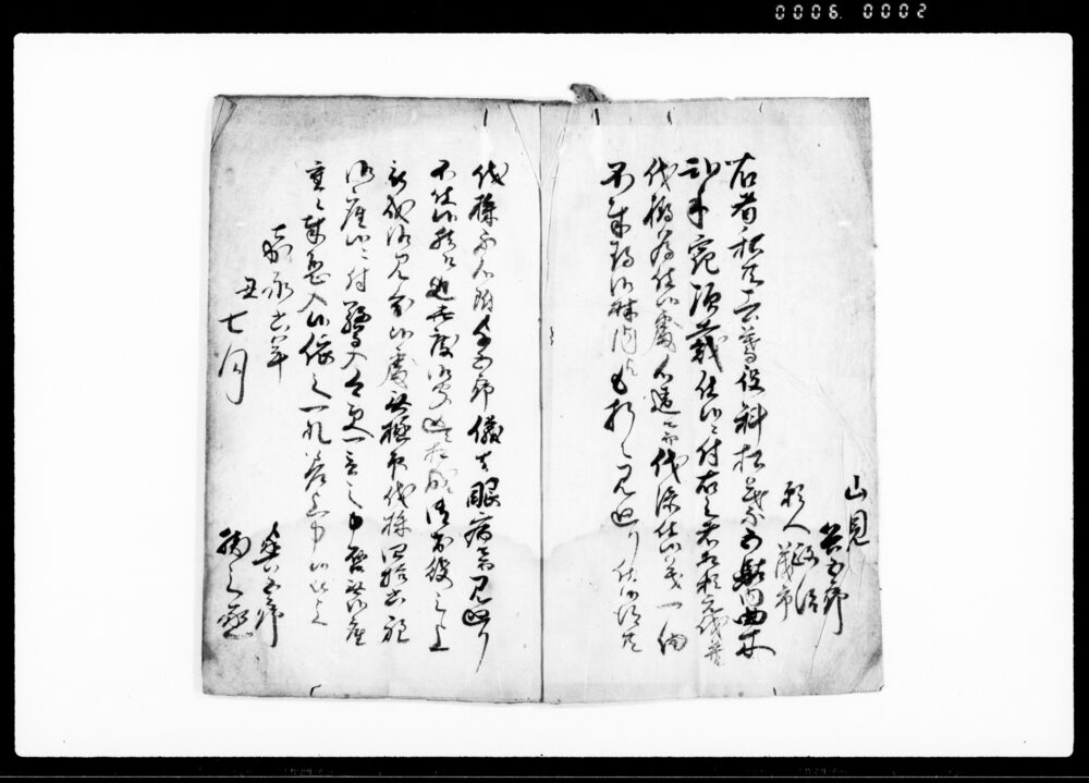 作品画像：（奈良尾村・町屋村等百姓4人富士御林にて伐採一件につき書留）