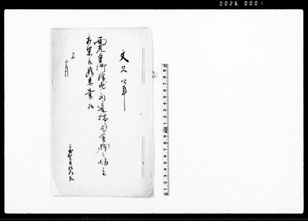 作品画像：西光寺御除地之内道端ニ而乞食体之坊主相果候始末書扣