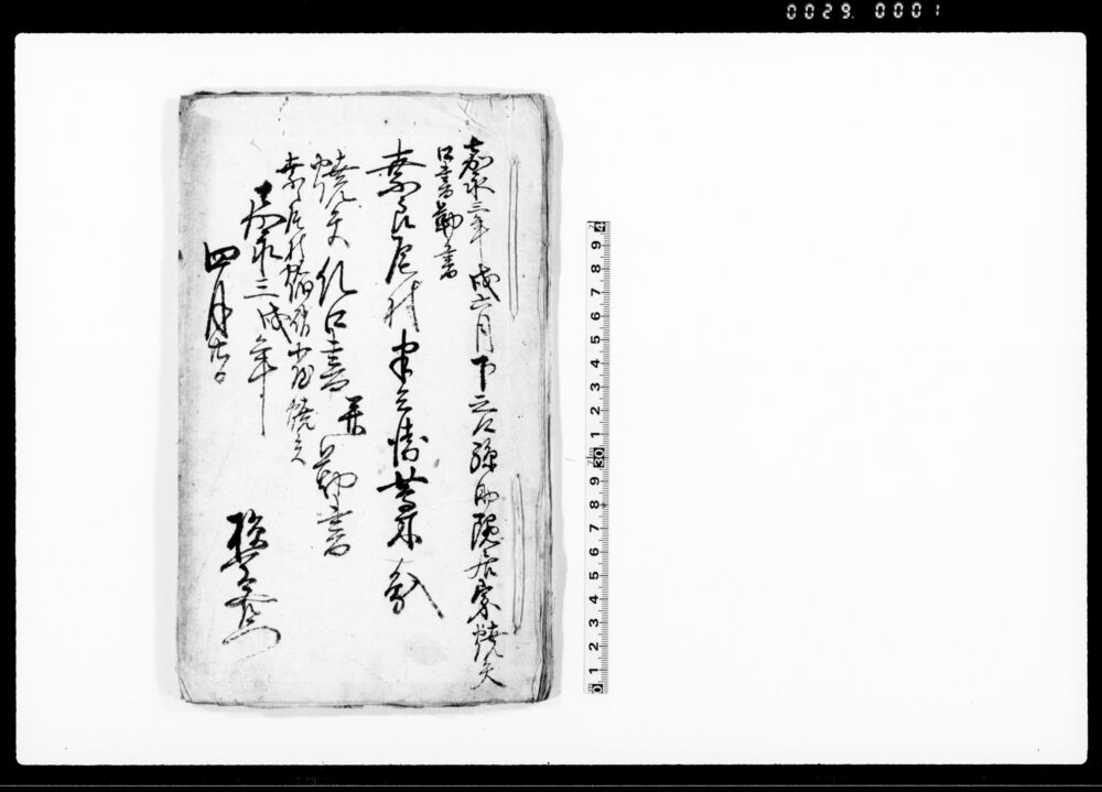 奈良尾村半兵衛藁鳰焼失糺口書并勤書（嘉永三年戌六月下之郷孫助隠居家焼失口書勤書）