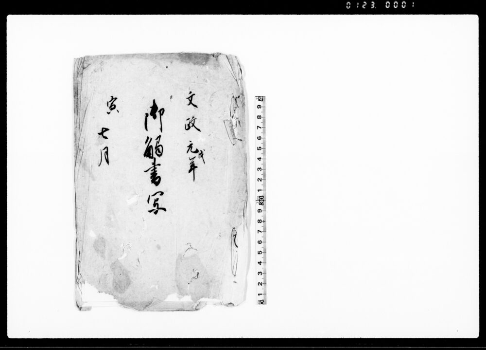 御触書写（弐分判通用の件につき）