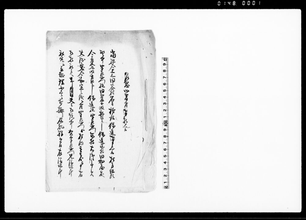 作品画像：乍恐以書付奉願上候（私儀当村組頭兄より打擲乱妨の件につき取調及び村内取締方規則申付願）