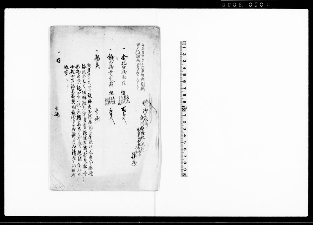 作品画像：（押込奪取の品々の件につき届書書上）
