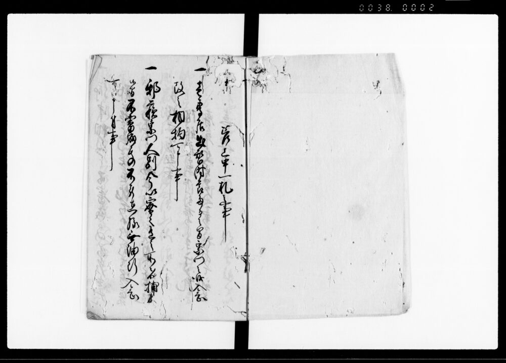作品画像：宗門人別書上帳　下書
