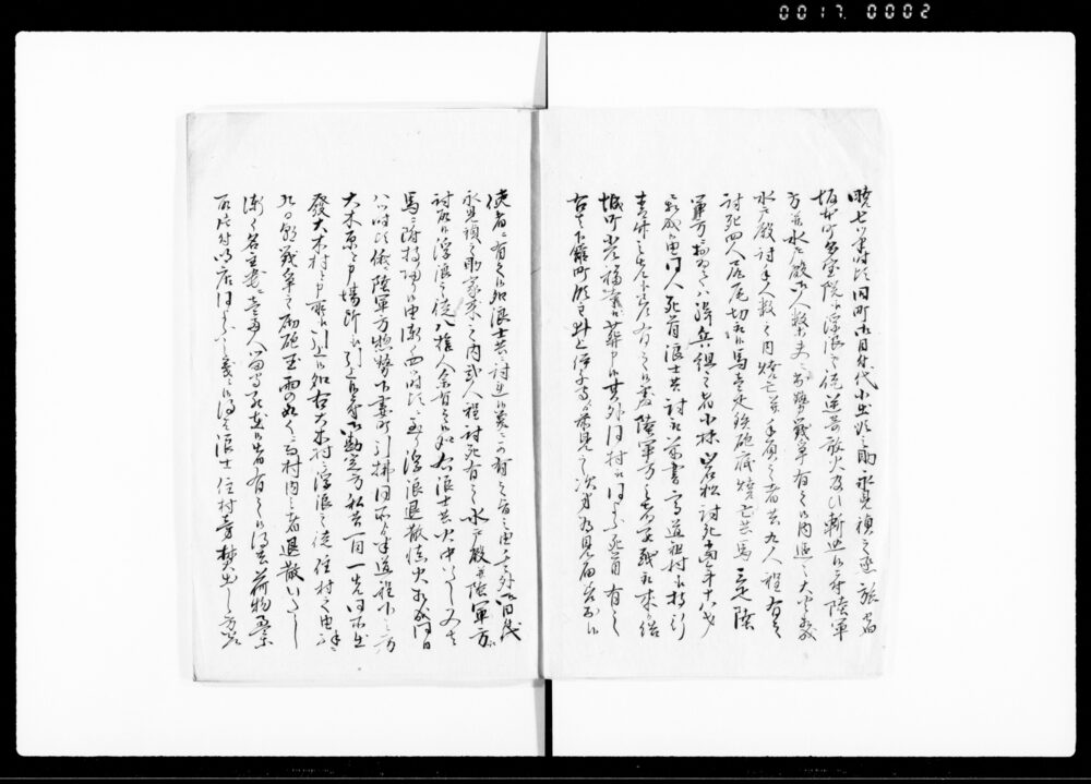 作品画像：（上州天狗党挙兵一件幕府軍動向書上写）