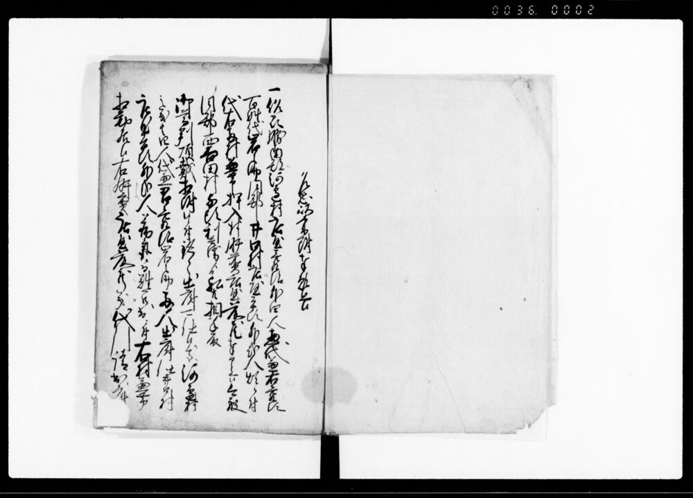 作品画像：西吉田村より河辺村江相掛り候出入江戸御吟味中書類留　二番（山論出入につき）